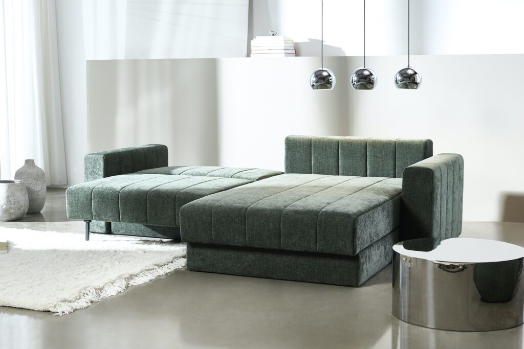 AKELLO Lounger Sofa Bed (avec accoudoirs, tissu 281) - Innovation living 1