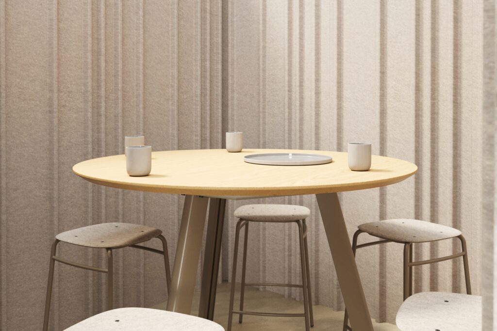 Table haute LITE Modular System & Tabourets TWIST - DE VORM_1