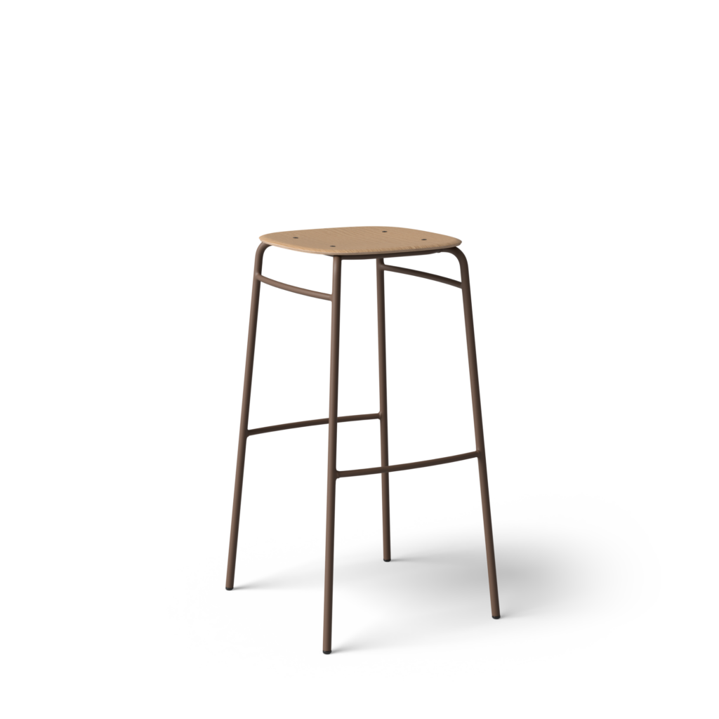Tabouret TWIST PET felt & Wood (H64cm - H78cm) - DE VORM