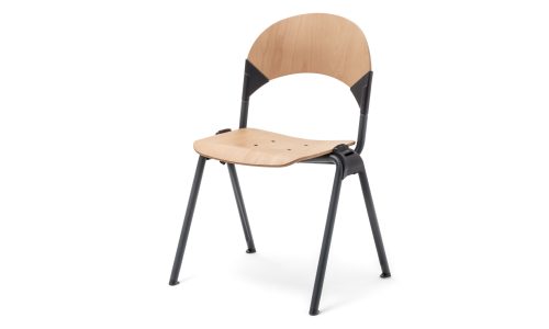 Chaise en bois (dossier rond) GATE - MARA