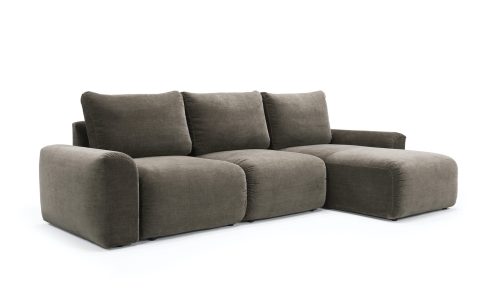 NORUM Sofa Bed Méridienne accoudoirs Chunky:Curve (tissu 411, 417) - Innovation Living (1ère image.couverture)